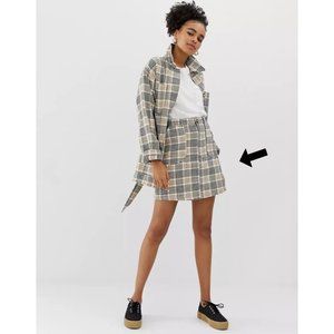 Monki Plaid Skirt (2/2 of matching coord set)